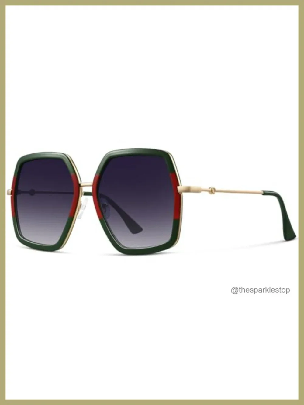 Oversized Hexagon Fashion Sunglasses UV400 Protection for Women